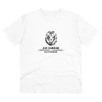 Men's PC Cotton Jay Sardar Printed T Shirt (Color: White, Thread Count: 180GSM)