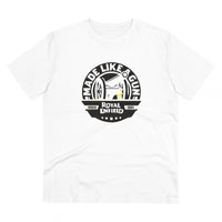 Men's PC Cotton Bike Ride Design Printed T Shirt (Color: White, Thread Count: 180GSM)