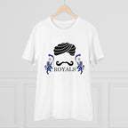 Men's PC Cotton Cricket Design Printed T Shirt (Color: White, Thread Count: 180GSM)