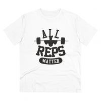 Men's PC Cotton All Reps Matter Printed T Shirt (Color: White, Thread Count: 180GSM)