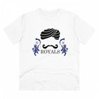 Men's PC Cotton Cricket Design Printed T Shirt (Color: White, Thread Count: 180GSM)