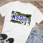 Men's PC Cotton Cricket Design Printed T Shirt (Color: White, Thread Count: 180GSM)