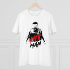 Men's PC Cotton Cricket Design Printed T Shirt (Color: White, Thread Count: 180GSM)