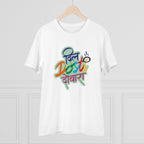 Men's PC Cotton Marathi Desing Printed T Shirt (Color: White, Thread Count: 180GSM)