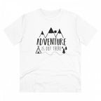 Men's PC Cotton Explore The Unseen Printed T Shirt (Color: White, Thread Count: 180GSM)