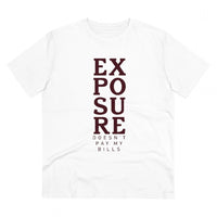 Men's PC Cotton Exposure Printed T Shirt (Color: White, Thread Count: 180GSM)