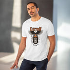 Men's PC Cotton Gorila Desing Printed T Shirt (Color: White, Thread Count: 180GSM)