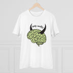 Men's PC Cotton Dirty Minddid Printed T Shirt (Color: White, Thread Count: 180GSM)