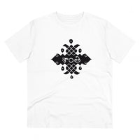 Men's PC Cotton Telugu Desing Printed T Shirt (Color: White, Thread Count: 180GSM)