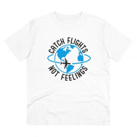 Men's PC Cotton Explore The Unseen Printed T Shirt (Color: White, Thread Count: 180GSM)