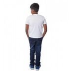 Boys Cotton Off Road Adventure Half Sleeve TShirt (White)