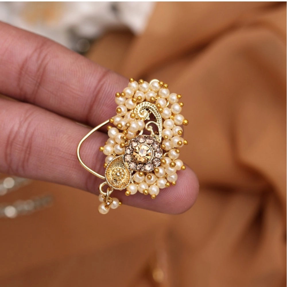 Women's Gold Color Nose Pin