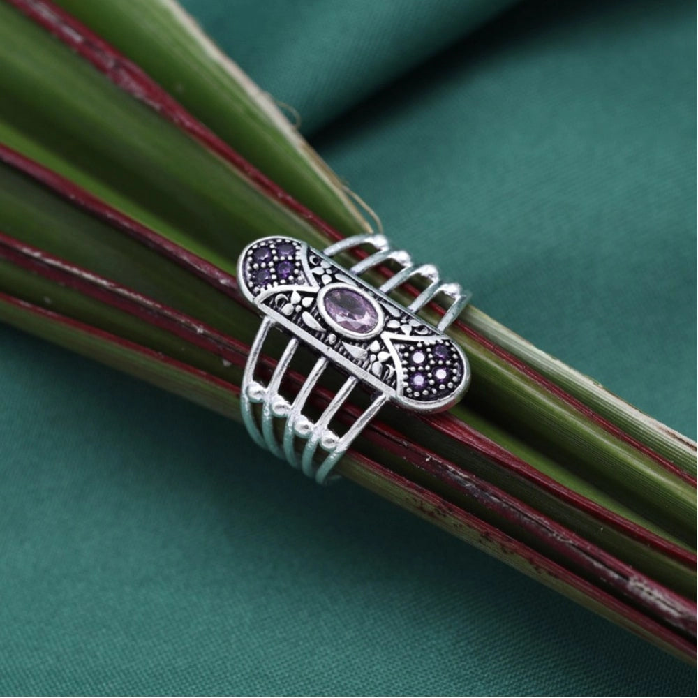 Women's Multi Color Assorted Design Adjustable Toe Rings Combo Of 2 Pairs