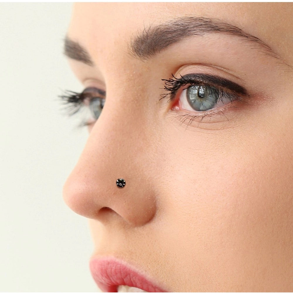 Women's Black Color Nose Pin Combo Of Aprox 40 Pieces