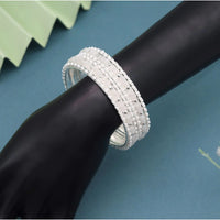 Women's White Color 1 Set Of Bangle Size: 2.4