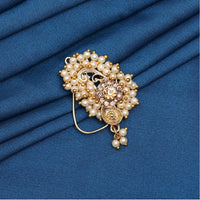 Women's Gold Color Nose Pin