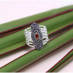 Women's Multi Color Assorted Design Adjustable Toe Rings Combo Of 2 Pairs