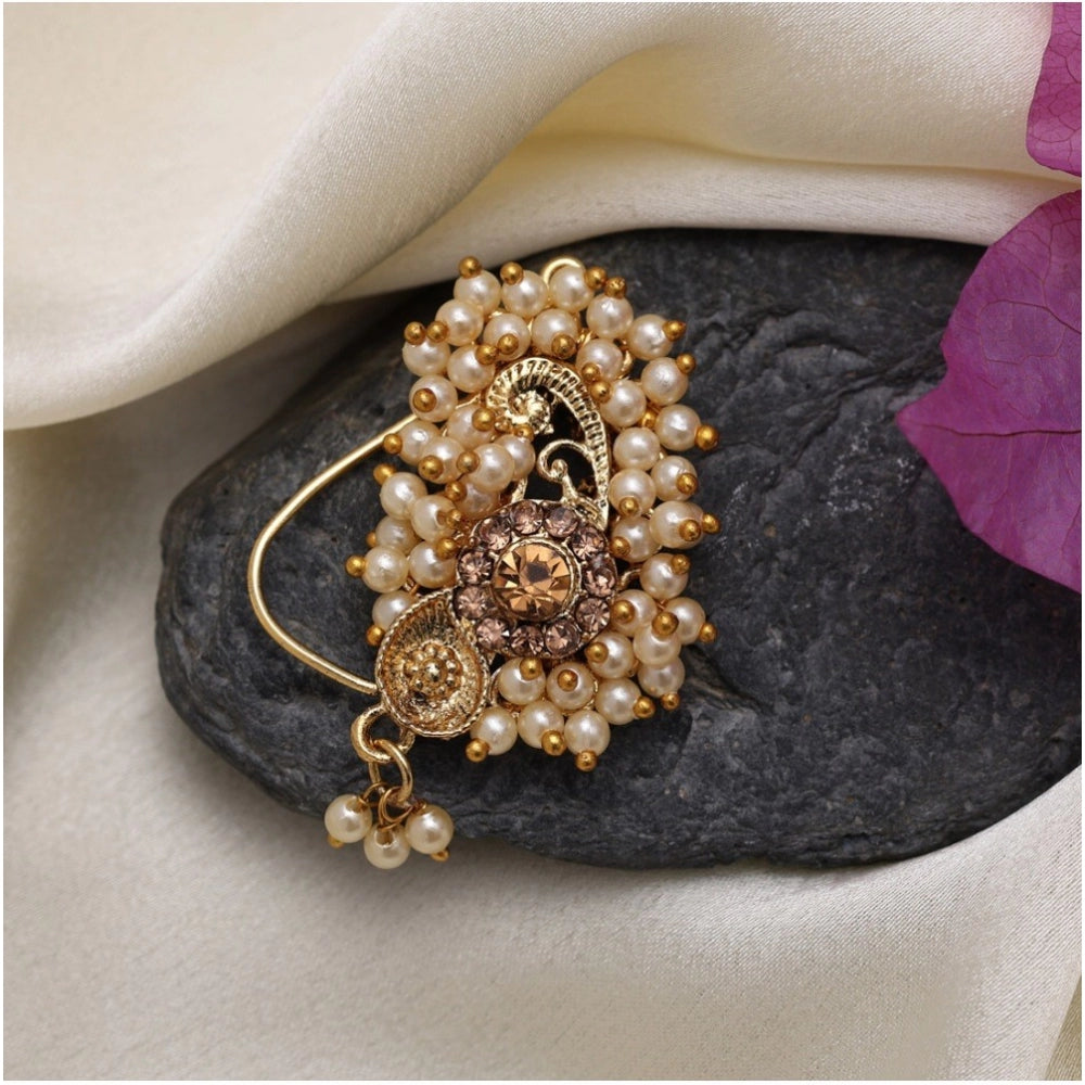 Women's Gold Color Nose Pin