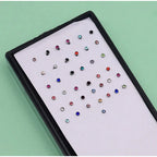 Women's Multi Color Nose Pin Combo Of Aprox 40 Pieces