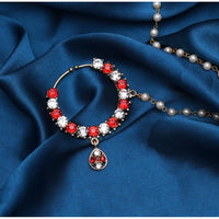 Women's Red Color Nose Nath