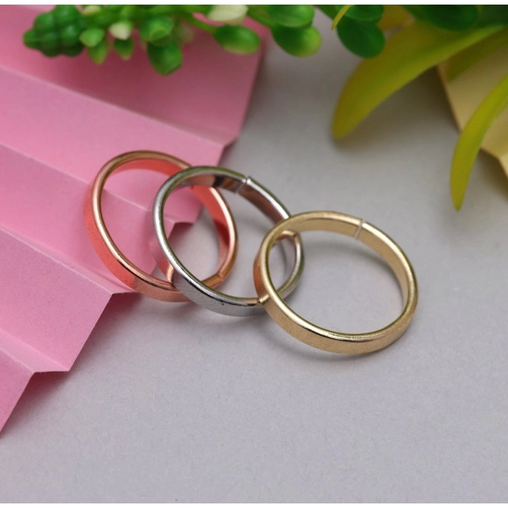 Women's Multi Color 3 Pieces Adjustable Bracelets &amp; Rings