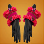 Women's Rani Color Floral Bangles Set: 2.4