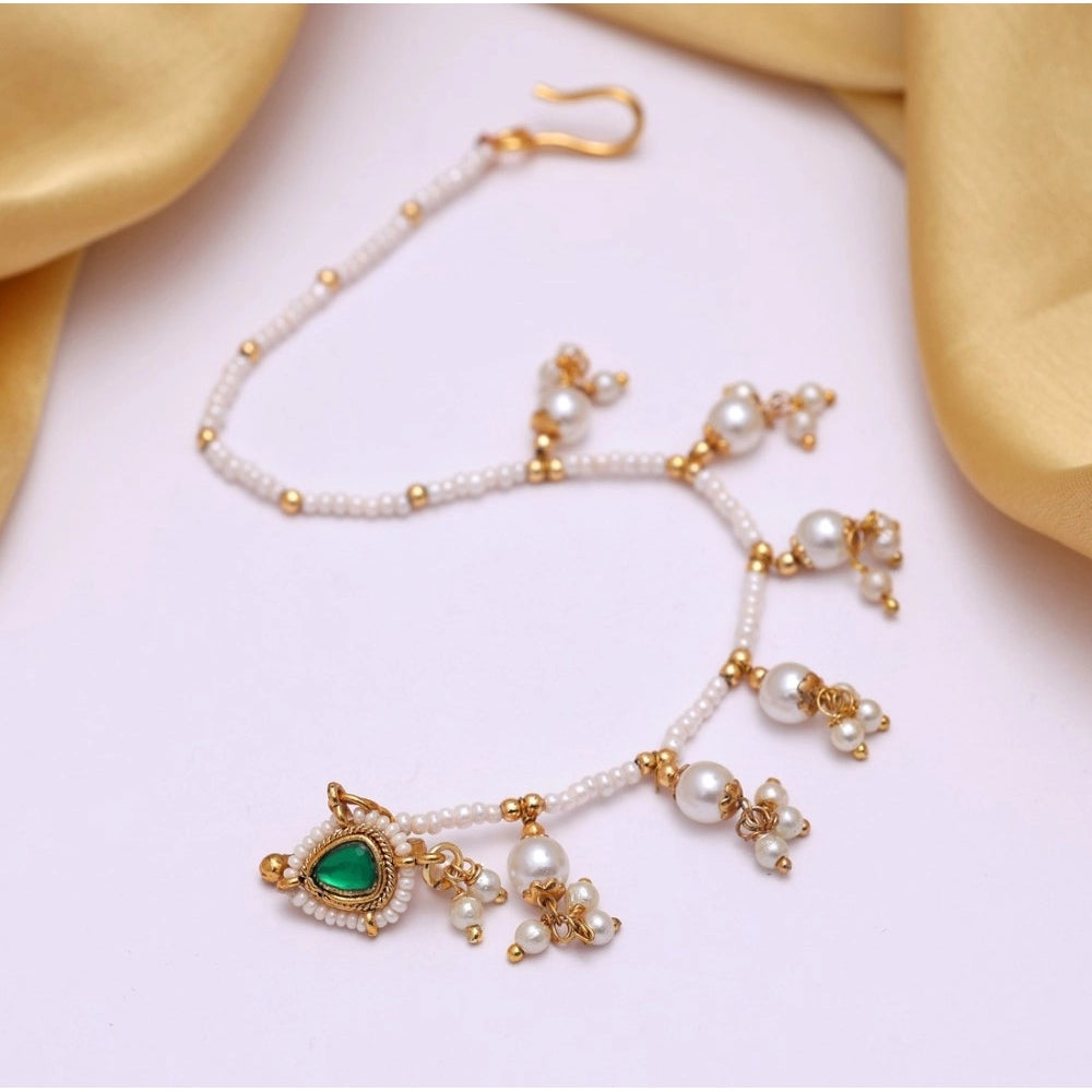 Women's Green Color Nose Nath