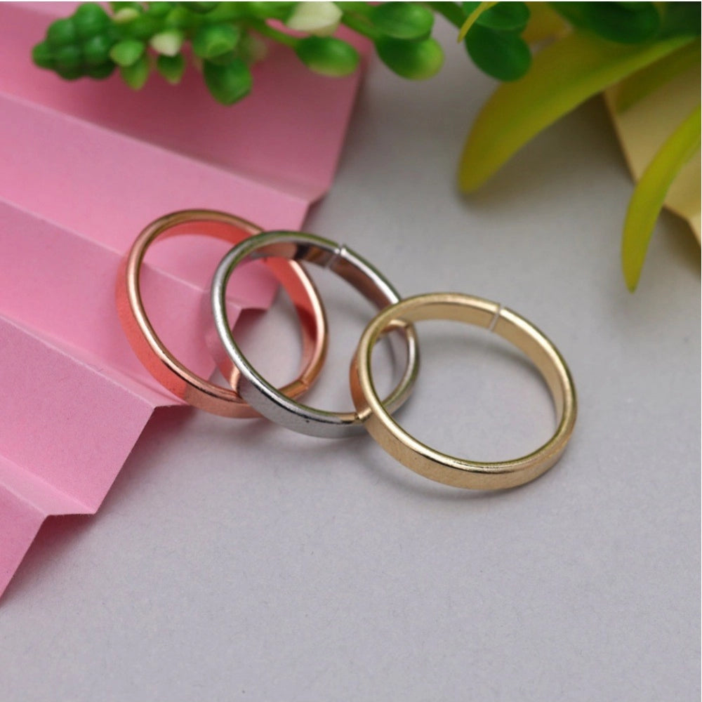 Women's Multi Color 3 Pieces Adjustable Bracelets &amp; Rings