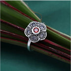 Women's Multi Color Assorted Design Adjustable Toe Rings Combo Of 2 Pairs