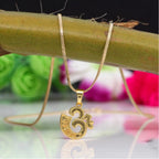 Women's Gold Color Om Temple Locket