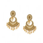 Women's Rose Gold Plated Alloy Earrings (Gold)