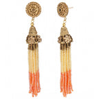 Women's Rose Gold Plated Alloy Earrings (Multicolor)