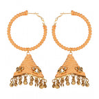 Women's Rose Gold Plated Alloy Earrings (White)