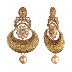 Women's Rose Gold Plated Alloy Earrings (Gold)