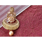 Women's Rose Gold Plated Alloy Earrings (Gold)