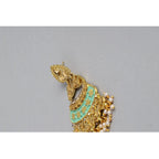 Women's Rose Gold Plated Alloy Earrings (Gold)