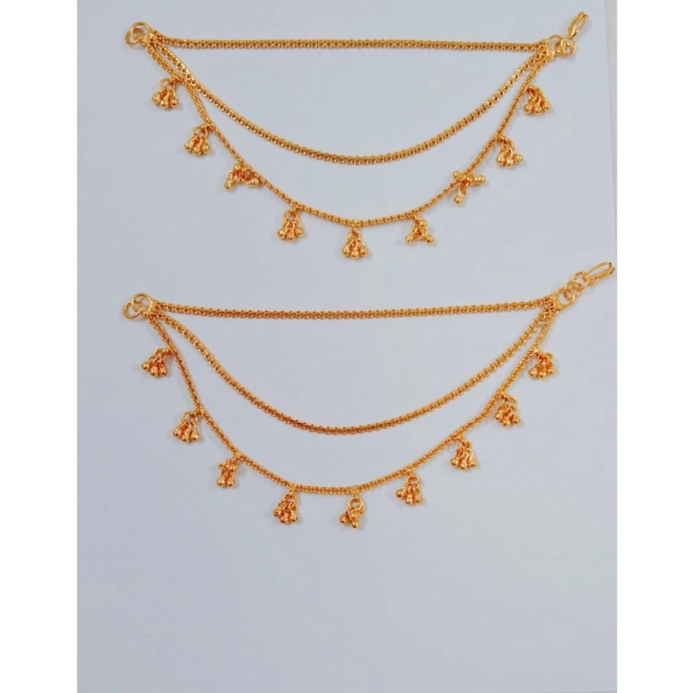 Women's Rose Gold Plated Alloy Drops &amp; Danglers (Gold)