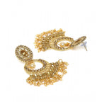 Women's Rose Gold Plated Alloy Earrings (Gold)