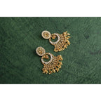 Women's Rose Gold Plated Alloy Earrings (Gold)