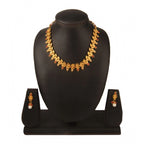 Women's Rose Gold Plated Alloy Jewellery Set (Red &amp; White)