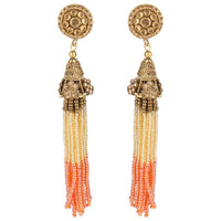 Women's Rose Gold Plated Alloy Earrings (Multicolor)