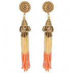 Women's Rose Gold Plated Alloy Earrings (Multicolor)