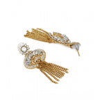 Women's Rose Gold Plated Alloy Earrings (White)