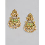 Women's Rose Gold Plated Alloy Earrings (Gold)