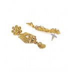 Women's Rose Gold Plated Alloy Necklace &amp; Earings Set (Gold)