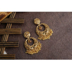 Women's Rose Gold Plated Alloy Earrings (Gold)
