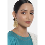Women's Rose Gold Plated Alloy Earrings (White)