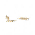 Women's Rose Gold Plated Alloy Earrings (Gold &amp; Pink)
