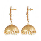 Women's Rose Gold Plated Alloy Earrings (Red)