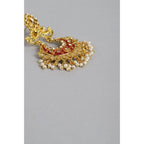 Women's Rose Gold Plated Alloy Earrings (Gold)